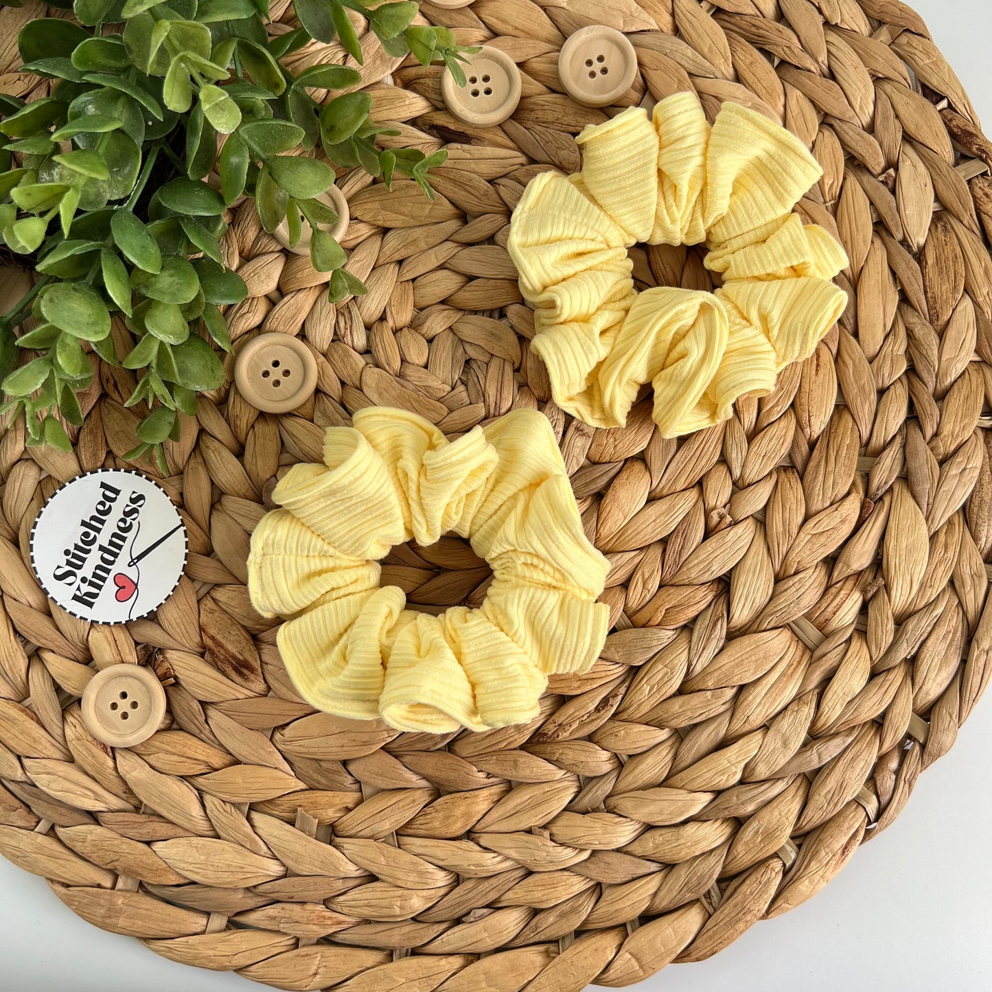 Sunshine Yellow Scrunchies
