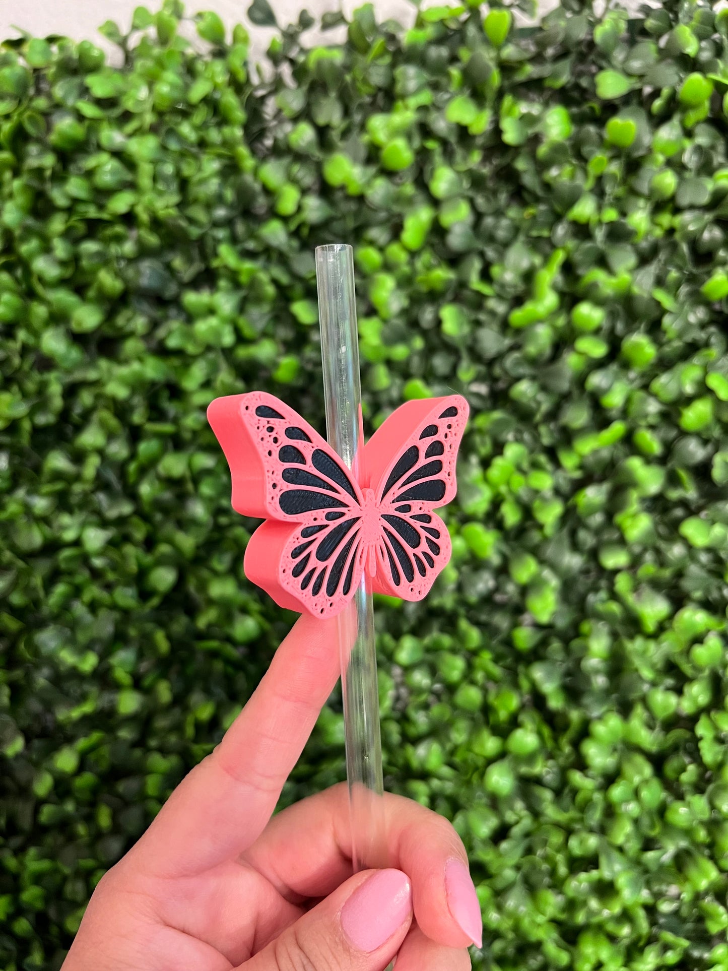 Monarch Butterfly Straw Topper