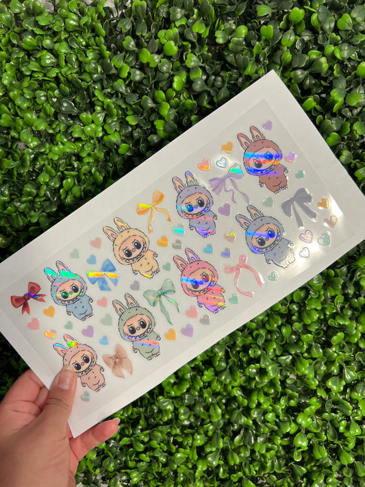 #223 Colorful Bubus Holographic UVDTF WRAPS
