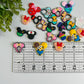 Nouse Ears Rubber Flat Back Charms Mixed 8 pcs