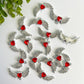 Wings with Heart Rhinestone Back Charms 6 pcs