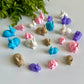 Dainty Bunny Flat Back Charms Mixed Colors