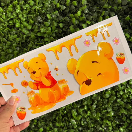 R10 Honey Bear Single Sided UVDTF WRAPS