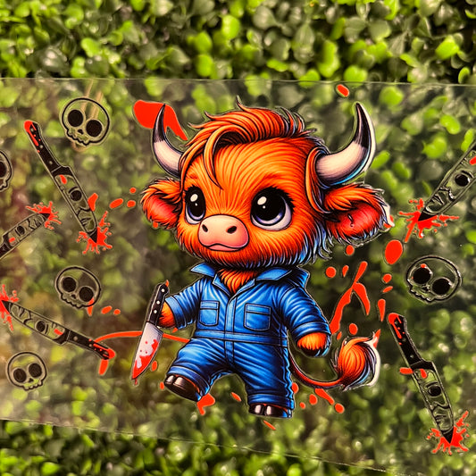 W3 Horror Jumpsuit Cow Single Sided UVDTF WRAPS
