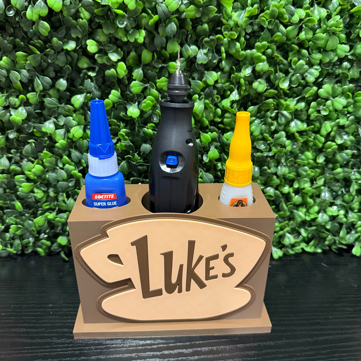 Lukes Coffee Drill & Glue Holder