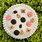 Chocolate Pink Desserts Flat Back Charms Mixed 8 pcs