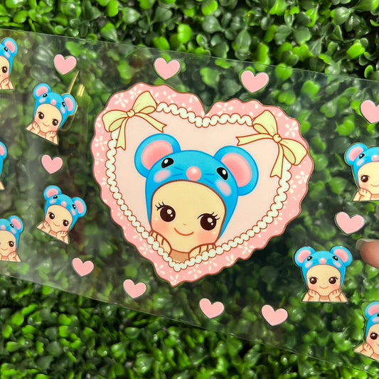 V15 Mouse Angel Single Sided UVDTF WRAPS