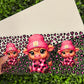 M9 Cow Dainty Pink Cheetah Print Single Sided UVDTF WRAPS