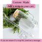 CUSTOM MADE Tall 15 oz Glass Snow Globe with Handle