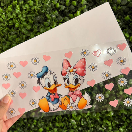 S45 Ducks in Love Single Sided UVDTF WRAPS