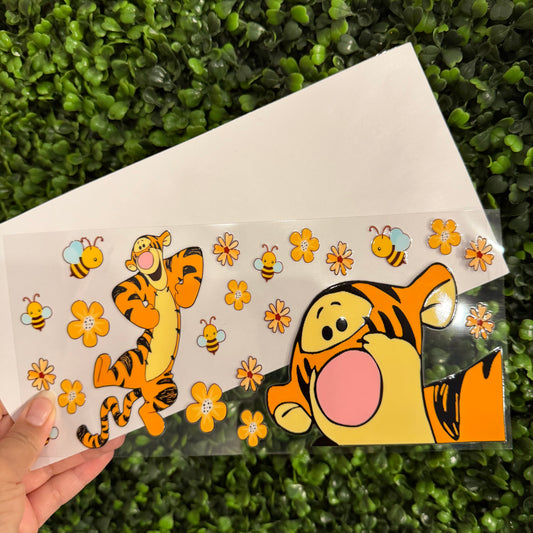 R8 Tiger and Bees Single Sided UVDTF WRAPS