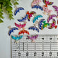 Birds Flat Back Charms Mixed