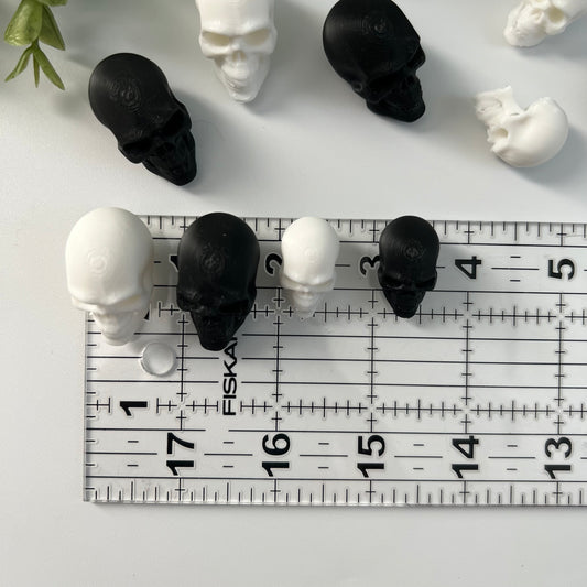Skulls Flat Back Charms Mixed 4 pcs