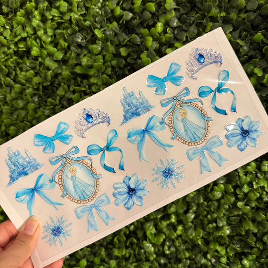 S35 Ice Princess Single Sided UVDTF WRAPS