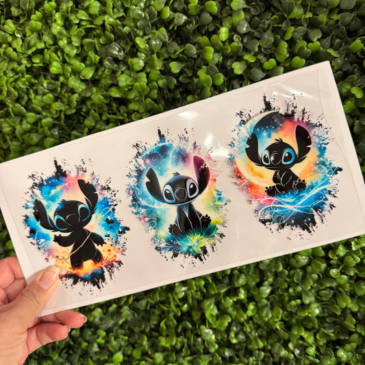 T9 Alien Silhouette Single Sided UVDTF WRAPS