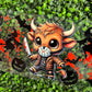 W2 Horror Cow Single Sided UVDTF WRAPS