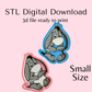 Small Baby Donkey Trinket Tray Digital Download