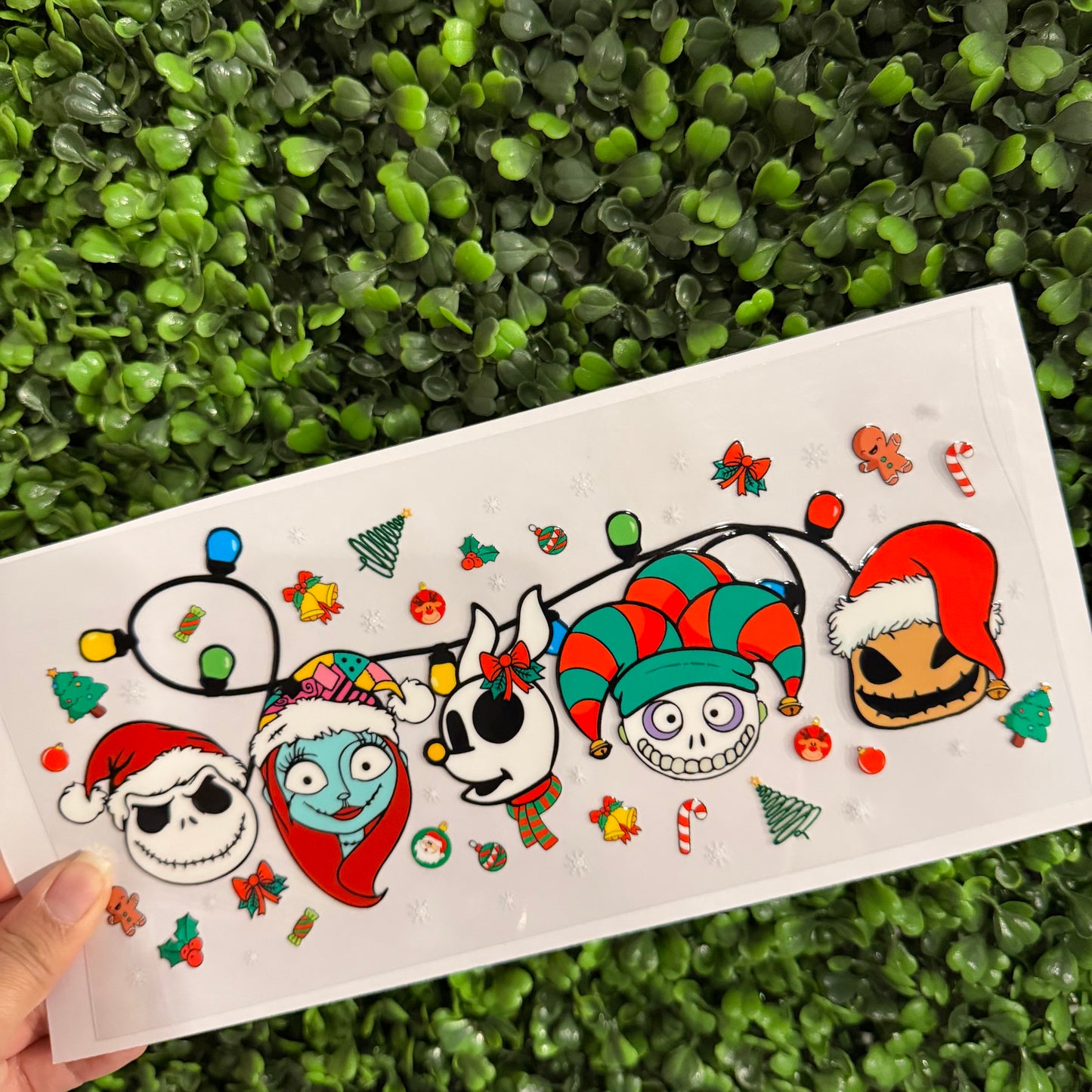 Y24 Nbc Christmas Lights Single Sided UVDTF WRAPS