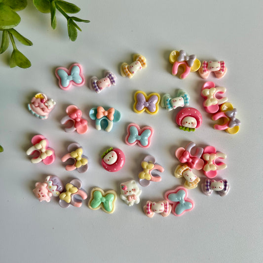 Dainty Flat Back Charms Mixed