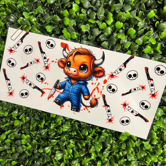 W3 Horror Jumpsuit Cow Single Sided UVDTF WRAPS
