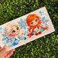 S37 Baby Sister Princesses Silhouette Single Sided UVDTF WRAPS