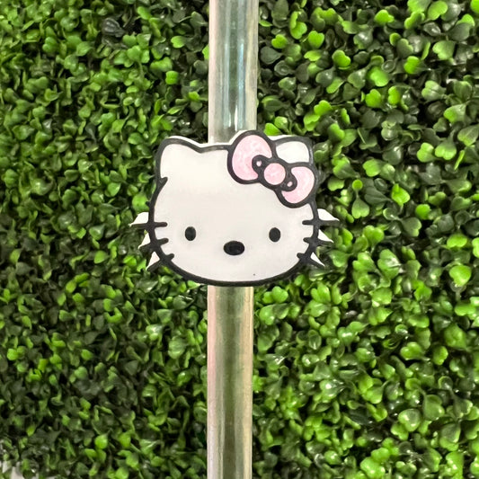 Cat Head Straw Topper