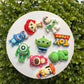Toys Flat Back Charms Mixed 8 pcs