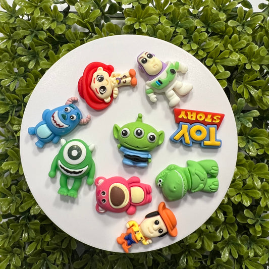 Toys Flat Back Charms Mixed 8 pcs