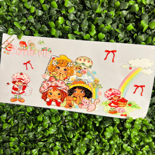 S10 Strawberry Girl & Friends Single Sided UVDTF WRAPS