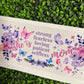 A30 She Is Mom Purple Floral Single Sided UVDTF WRAPS