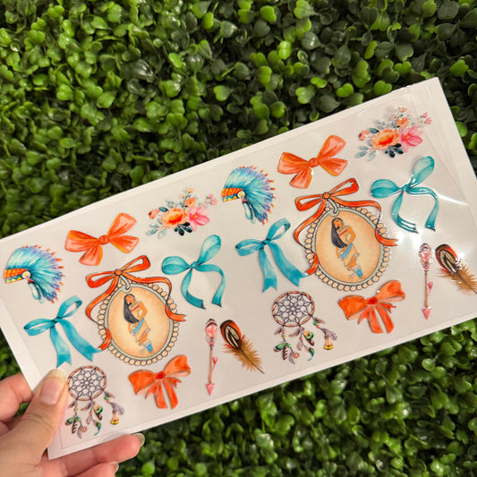 S28 Poca Princess Tribe Single Sided UVDTF WRAPS