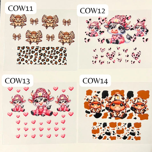 Cows Western Mini Wraps