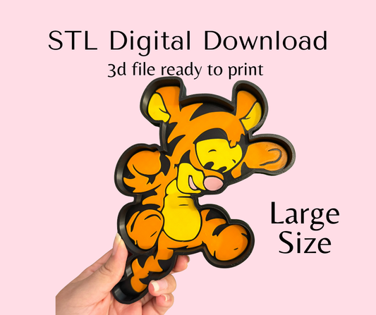 Orange Tiger Trinket Tray Digital Download