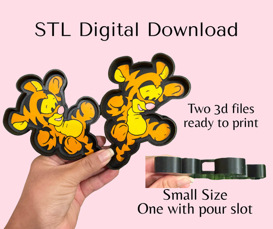 Small Size Orange Tiger Trinket Tray Digital Download