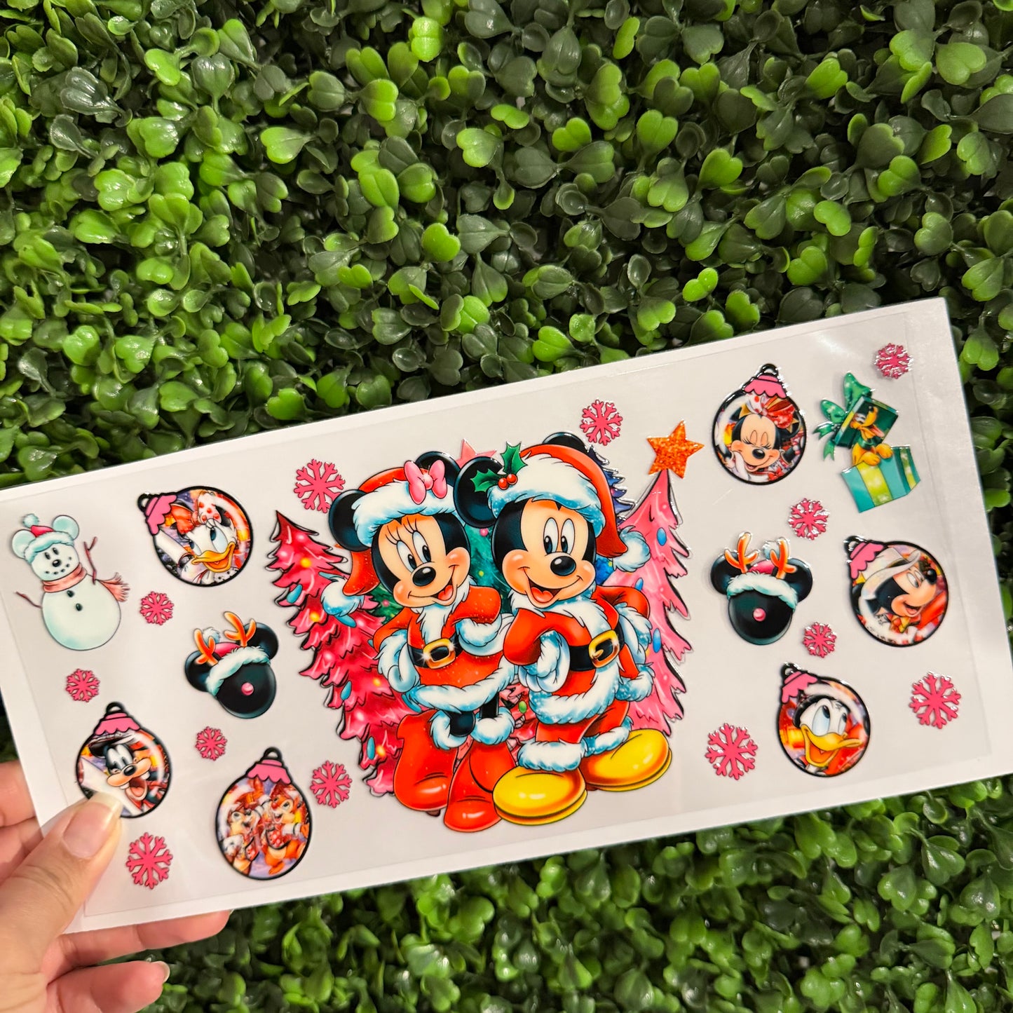 Y36 Mouse Christmas Ornaments Single Sided UVDTF WRAPS