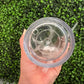 Cup Blanks Snow Globe Tumbler 24 oz Double Walled with PreDrilled Hole Matching Colored Lids and Straws