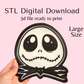 Large Size Skeleton Trinket Tray Digital Download