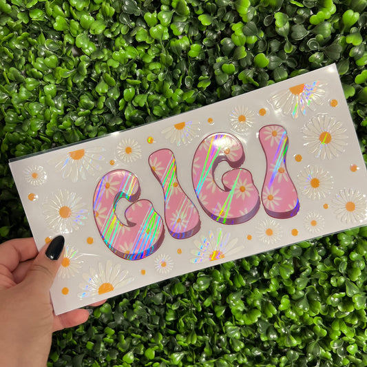 B5 Gigi Daisies Holographic UVDTF WRAPS
