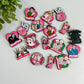 Horror Friends Rubber Flat Back Charms Mixed 8 pcs