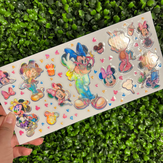 S15 Costume Girl Mouse Holographic UVDTF WRAPS