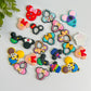 Nouse Ears Rubber Flat Back Charms Mixed 8 pcs