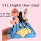 Donkey with Bow Pencil Holder Digital Download