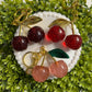 Large Cherry Key Chain SOLD INDIVIDUALLY