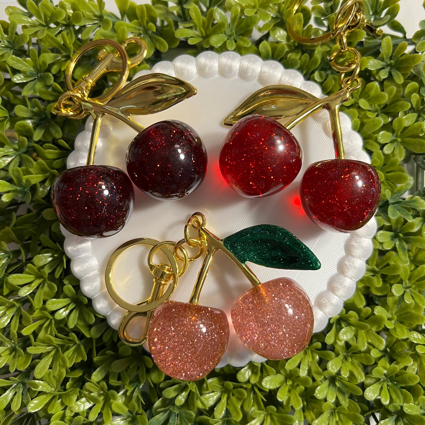 Large Cherry Key Chain SOLD INDIVIDUALLY