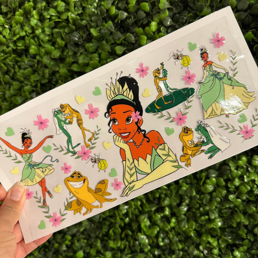 S38 Princess and Frog Single Sided UVDTF WRAPS