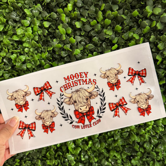 Y7 Mooey Christmas Single Sided UVDTF WRAPS