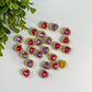 Rhinestone Hearts Flat Back Charms Mixed 8 pcs