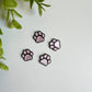 Paw Print Charms Flat Back