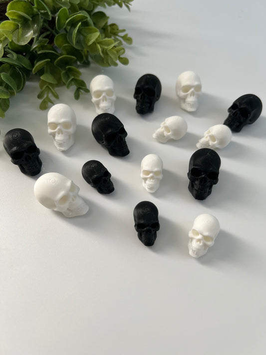 Skulls Flat Back Charms Mixed 4 pcs