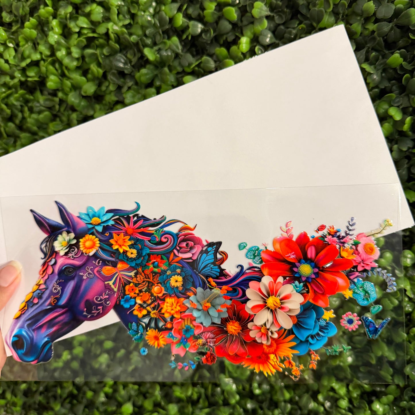 X1 Horse Floral Single Sided UVDTF WRAPS